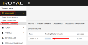 OneRoyal Swap Free account application